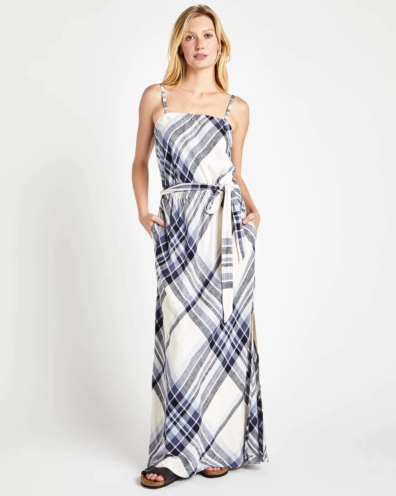 Annalise Plaid Maxi Dress