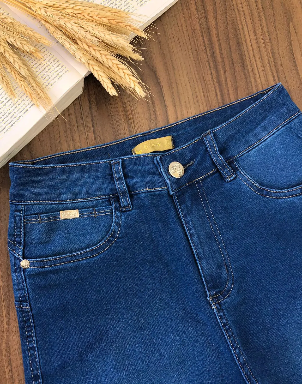 Calça Jeans Barra Botões 7510/1001A