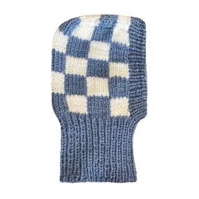 Checkered Hand Knitted Balaclava