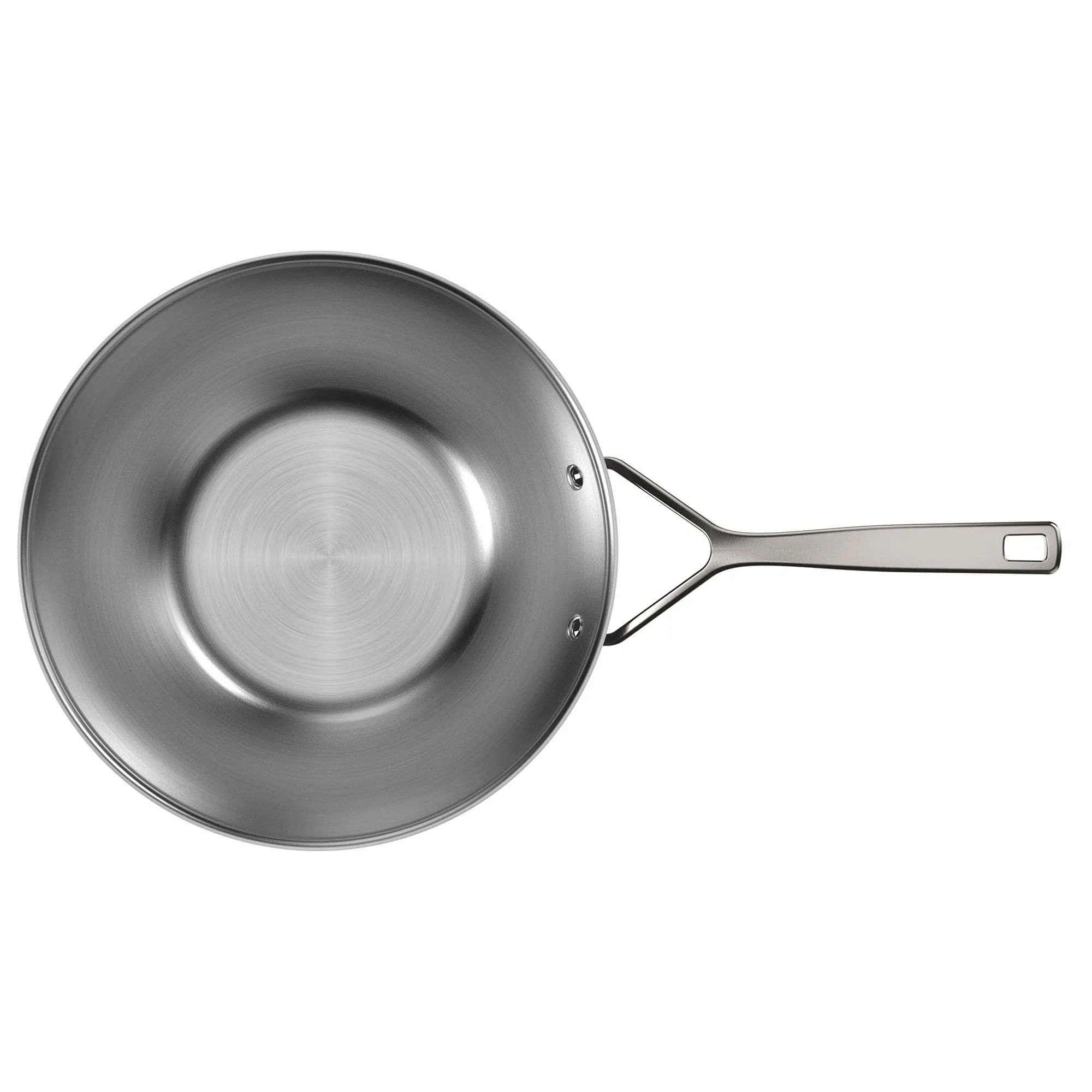 Demeyere Black 5 Stainless Steel Wok, with Ceramic Exterior Coating 3.2-qt