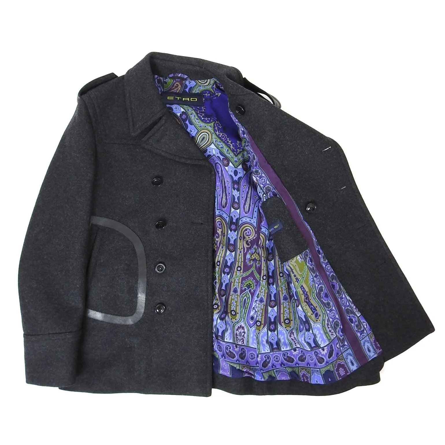 Etro Wool Peacoat Size 50