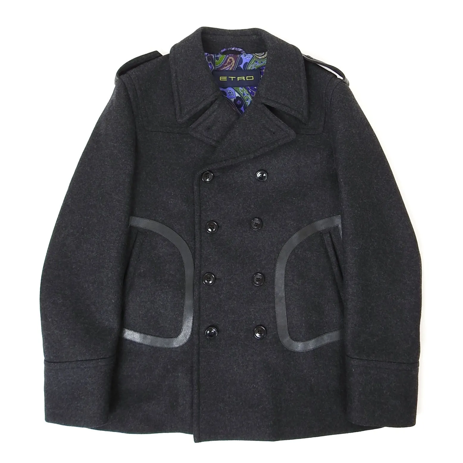 Etro Wool Peacoat Size 50