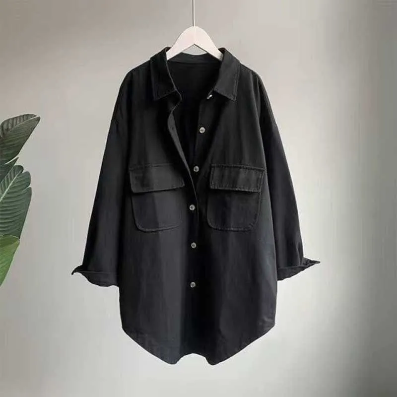 Fall Long Sleeve Oversized Shirt
