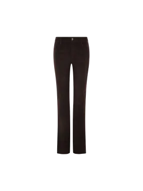 Flared Pants in Suede
