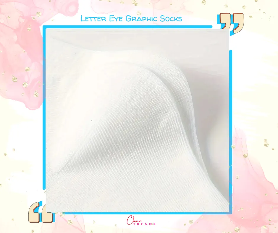 Letter Eye Unisex Graphic Socks 🧿