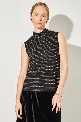 Mock Neck Tank - Shimmer Soft Knit