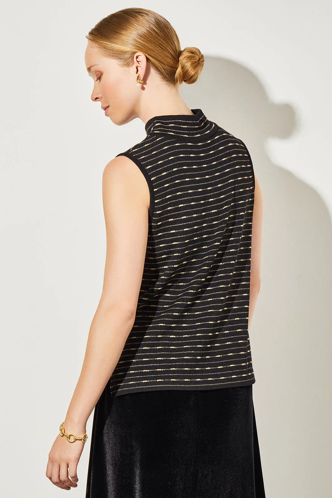 Mock Neck Tank - Shimmer Soft Knit