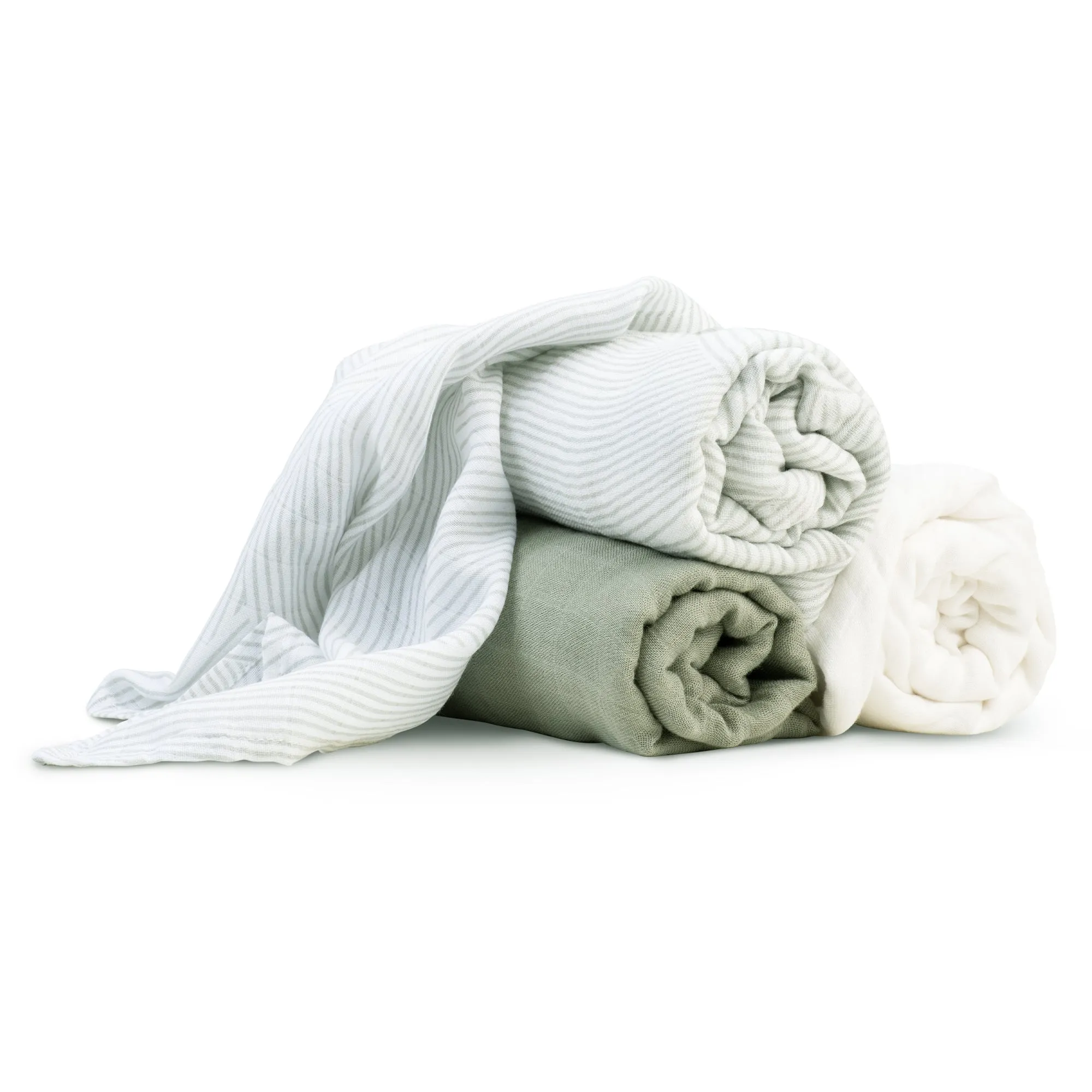 Muslin Wraps 3pk - Bayleaf