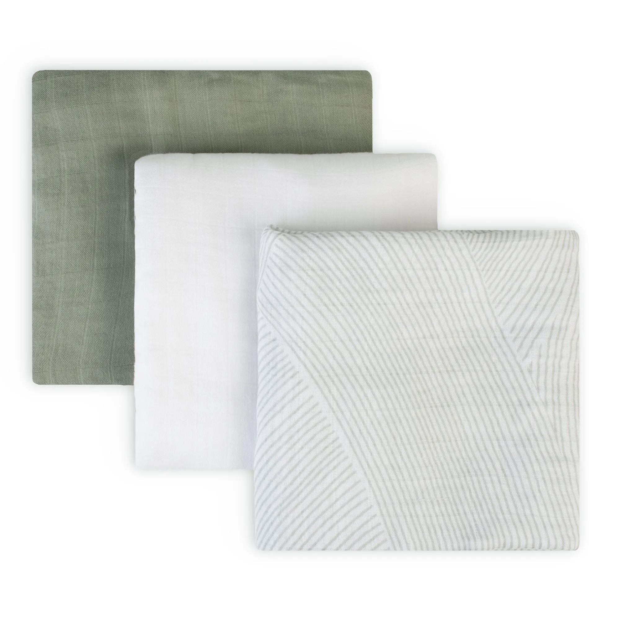 Muslin Wraps 3pk - Bayleaf