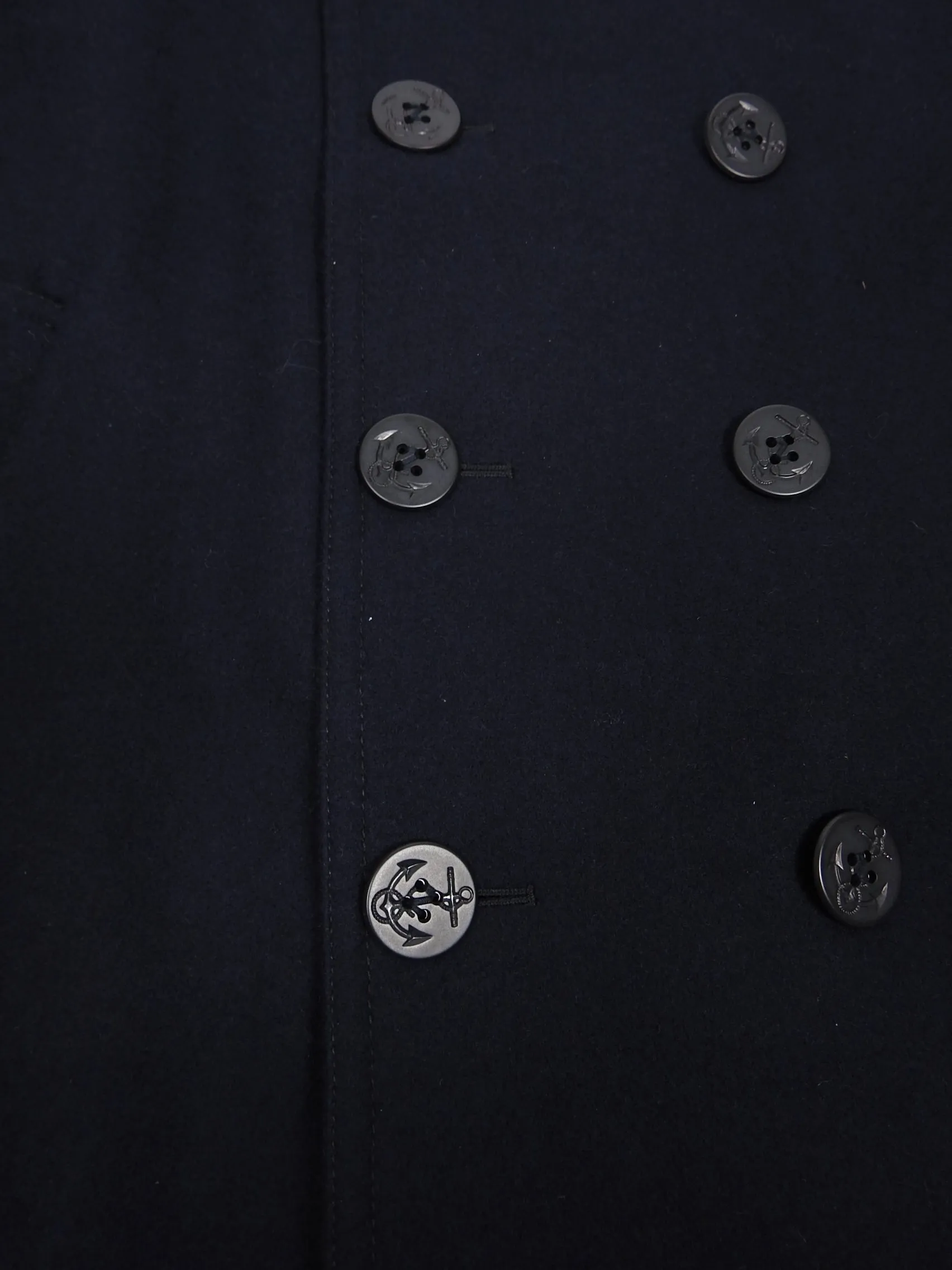 Nanamica Navy Wool Peacoat Large