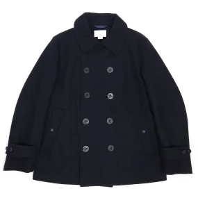 Nanamica Navy Wool Peacoat Large