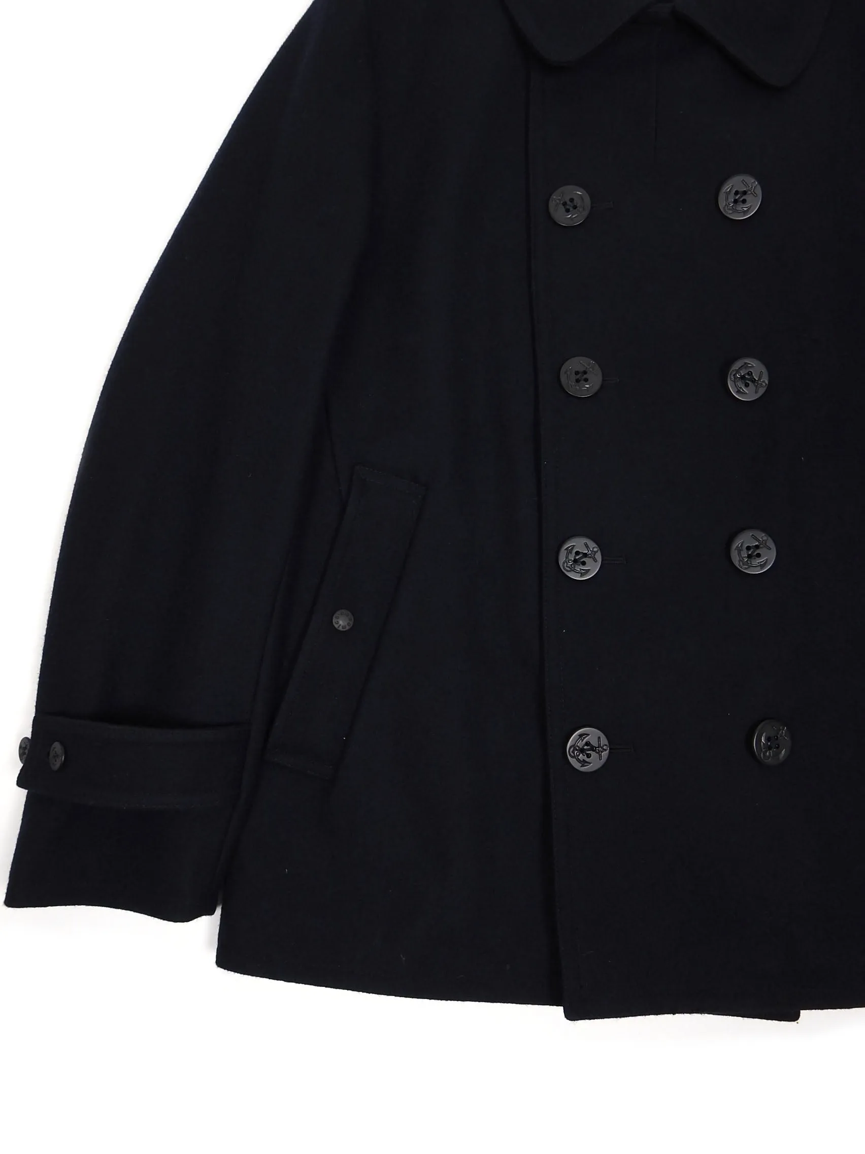 Nanamica Navy Wool Peacoat Large