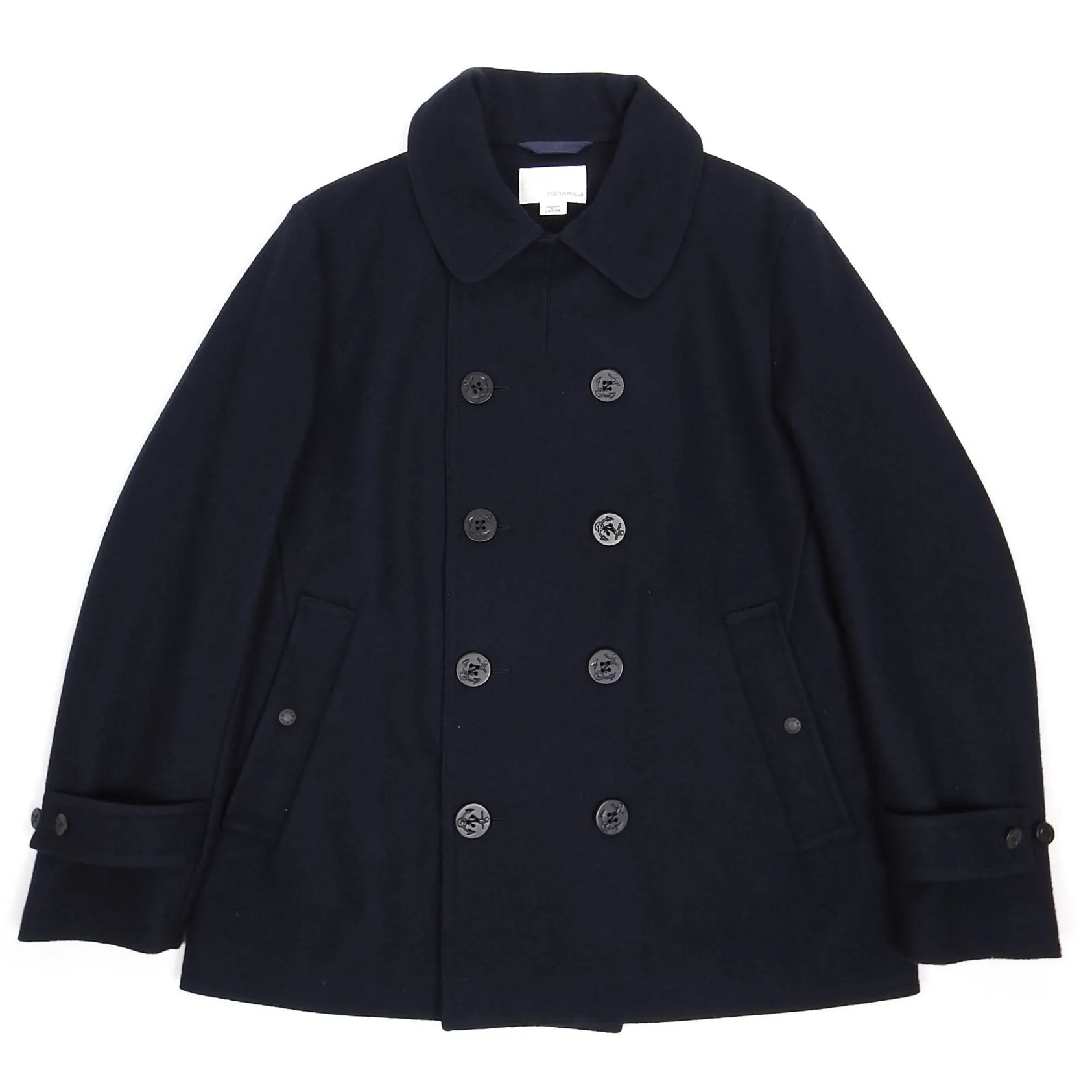 Nanamica Navy Wool Peacoat Large