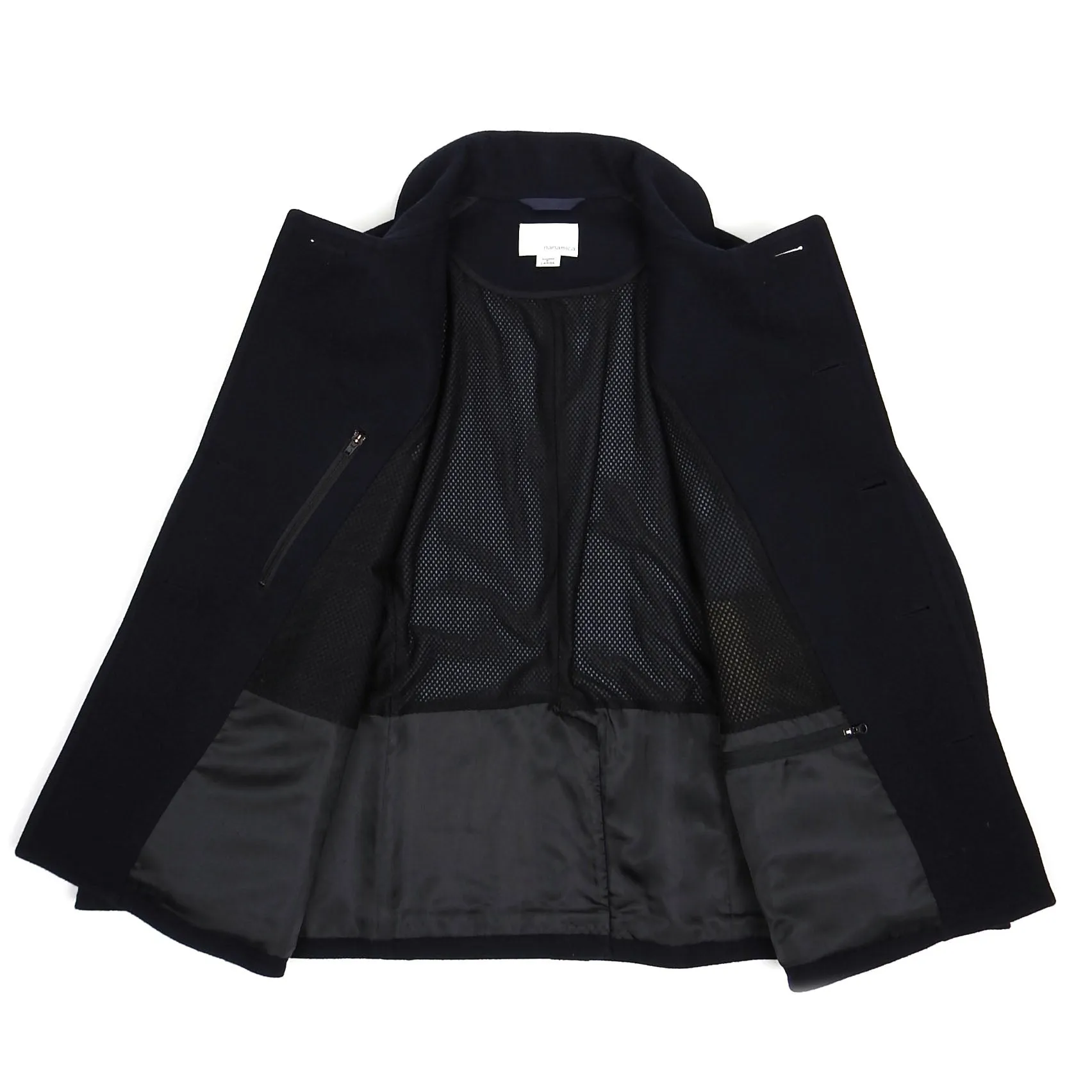 Nanamica Navy Wool Peacoat Large