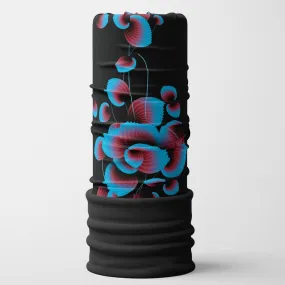 POLAR Blue Flowers Multifunctional Tube With Fleece