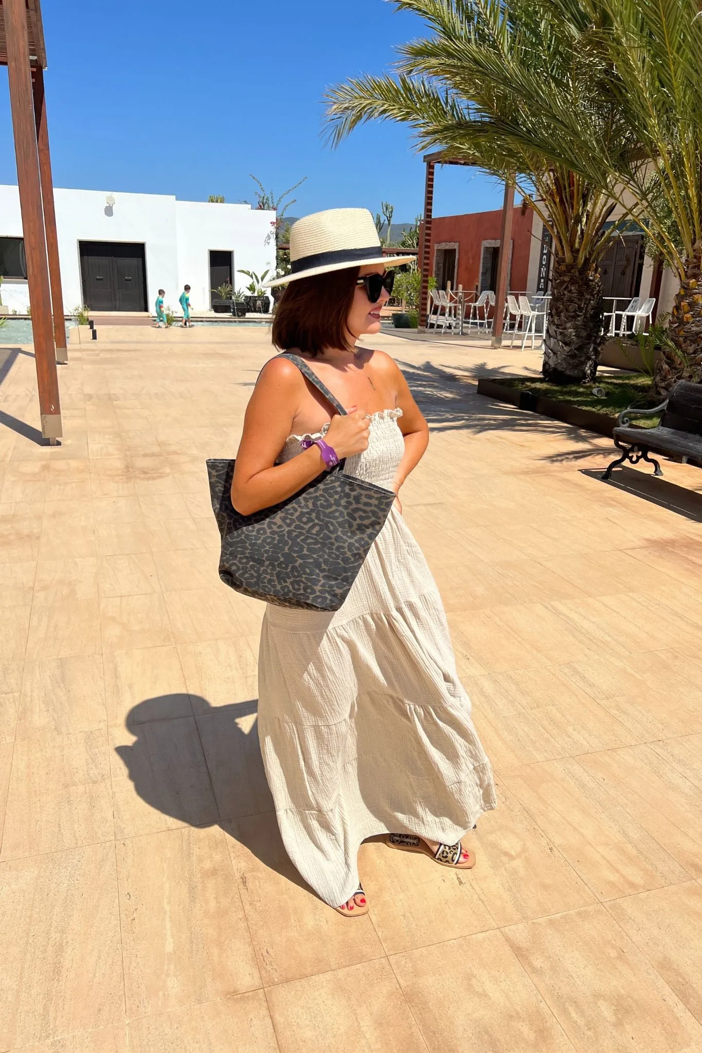 Polly Strapless Maxi Dress In Neutral