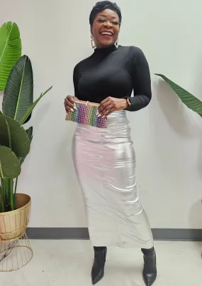 Silver Dollar Maxi Skirt