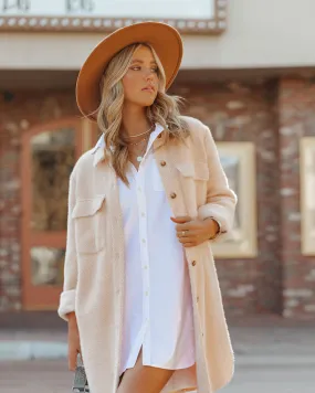 TastyHottie - Lilyann Pocketed Soft Knit Jacket - Blush