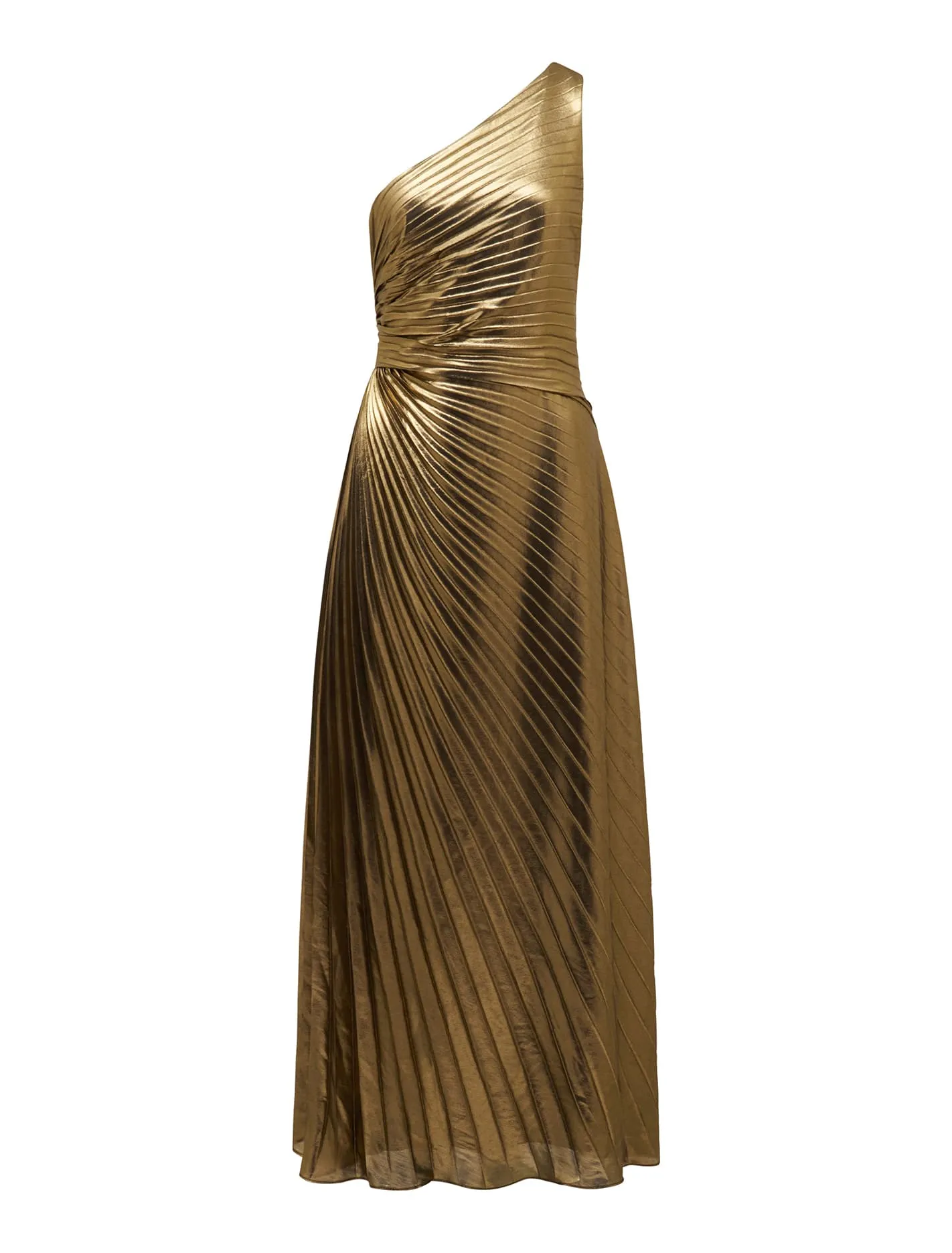 Taylah Metallic One Shoulder Dress