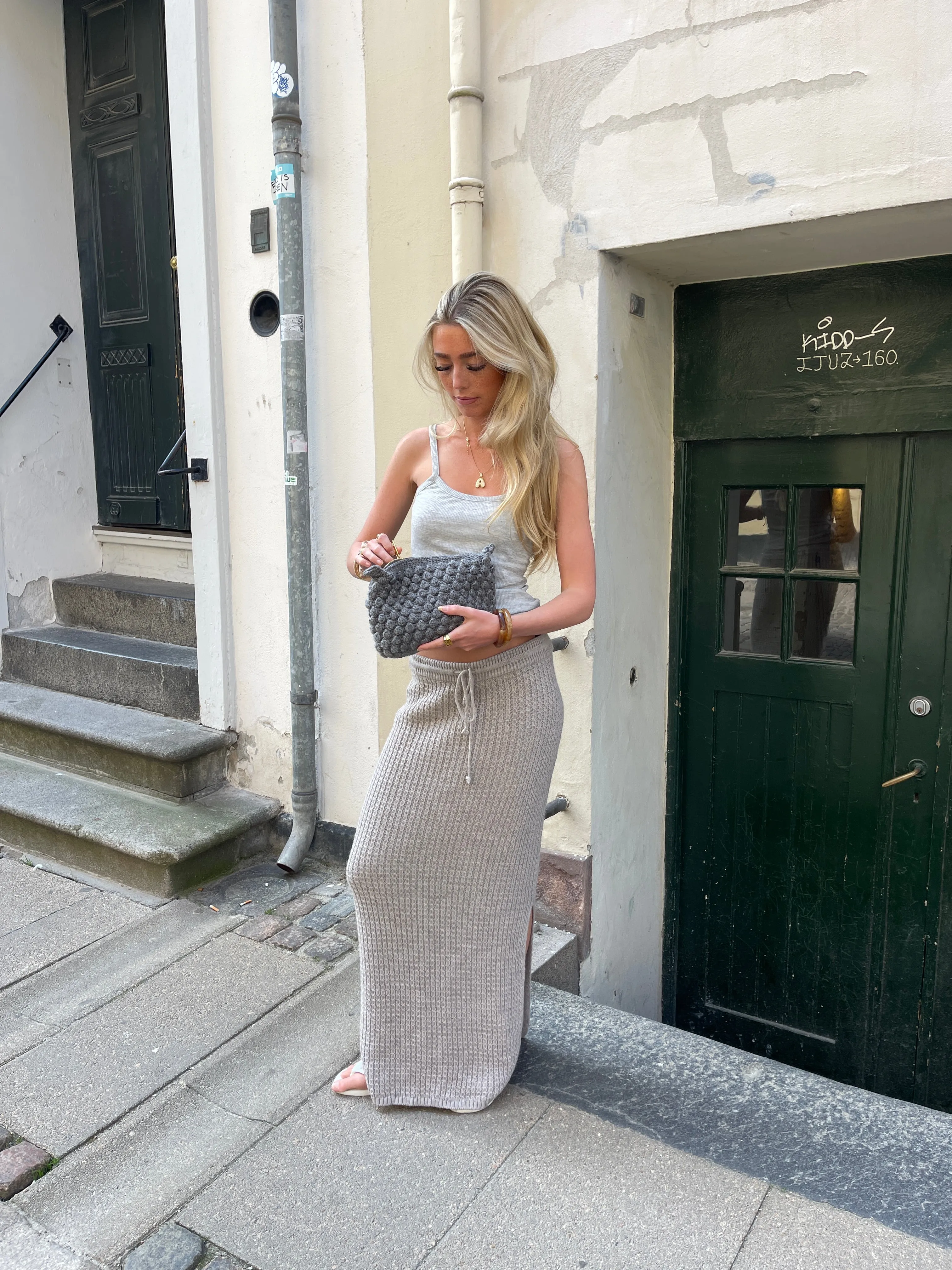 Valeria knitted skirt - Beige