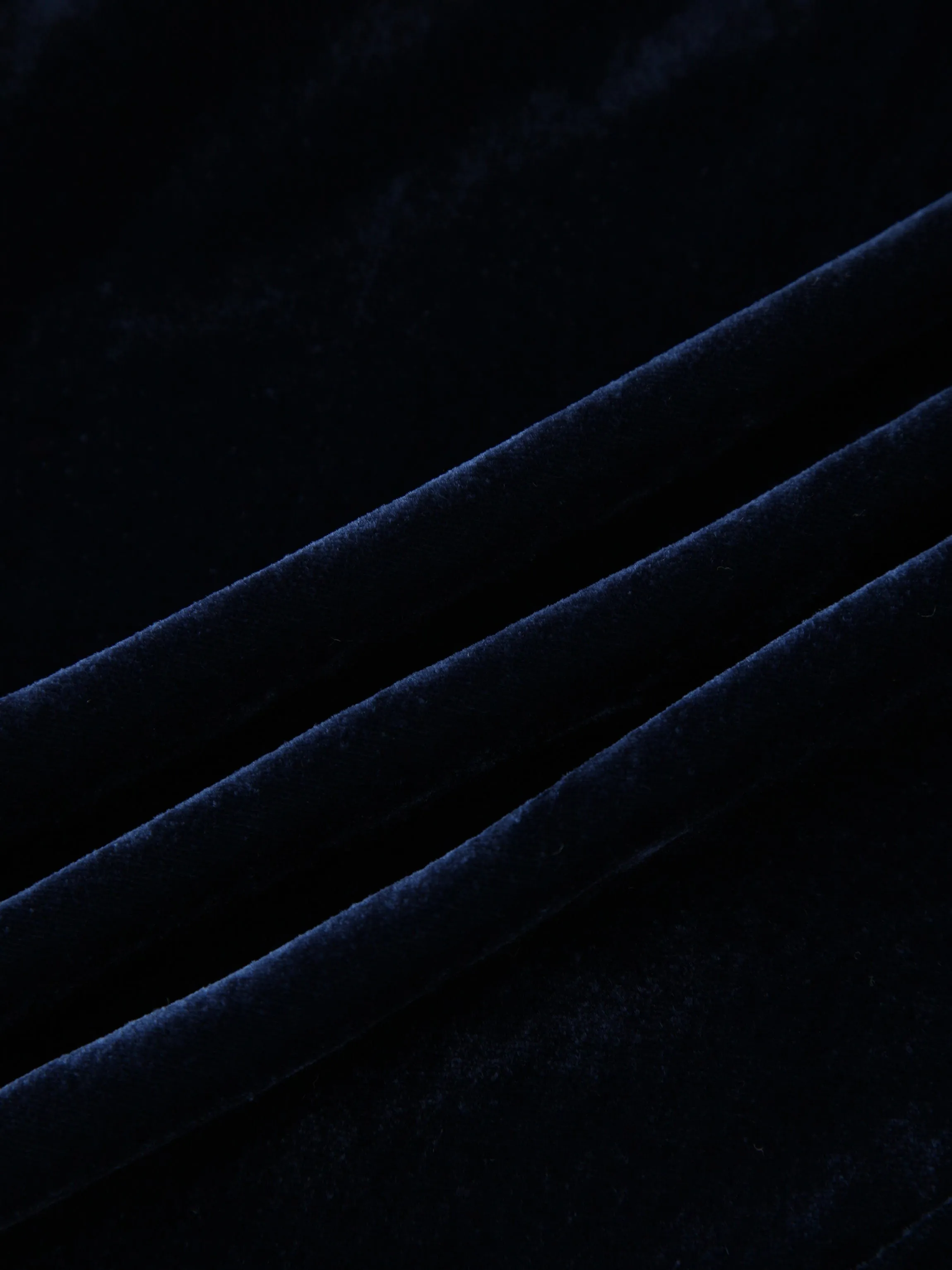 Velvet Slip Skirt-Navy