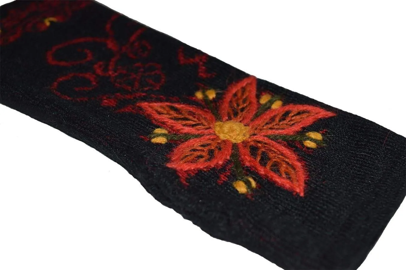 Women's Wildflower Fingerless Baby Alpaca Gloves