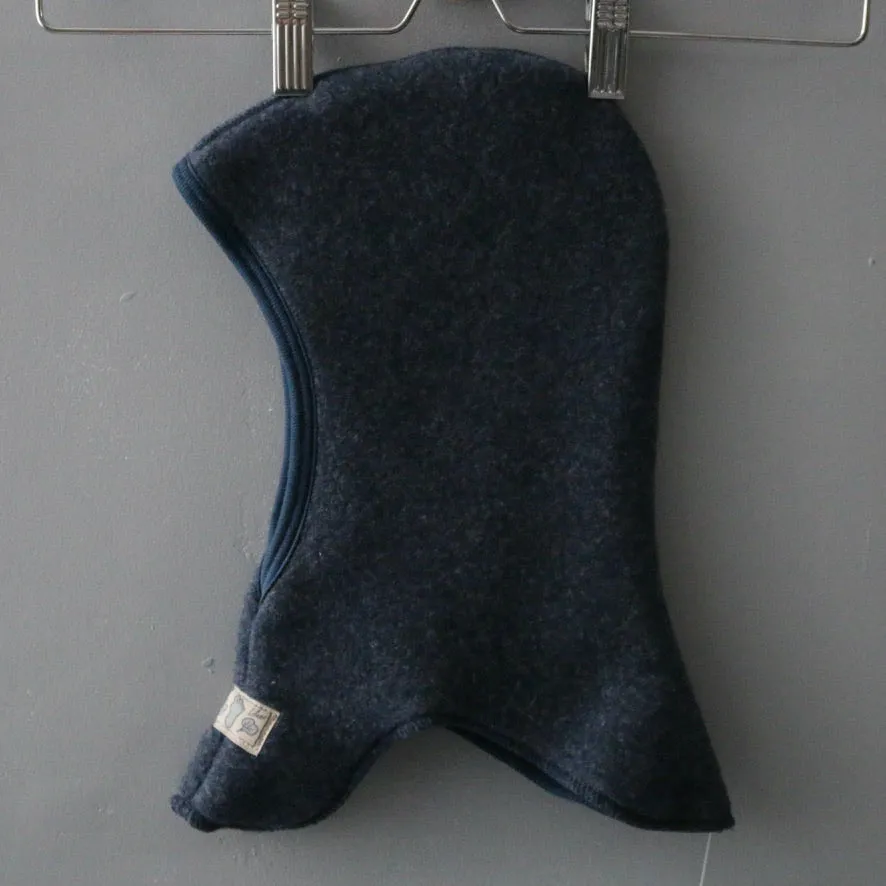 Wool Fleece Balaclava - Navy - 9m-4y