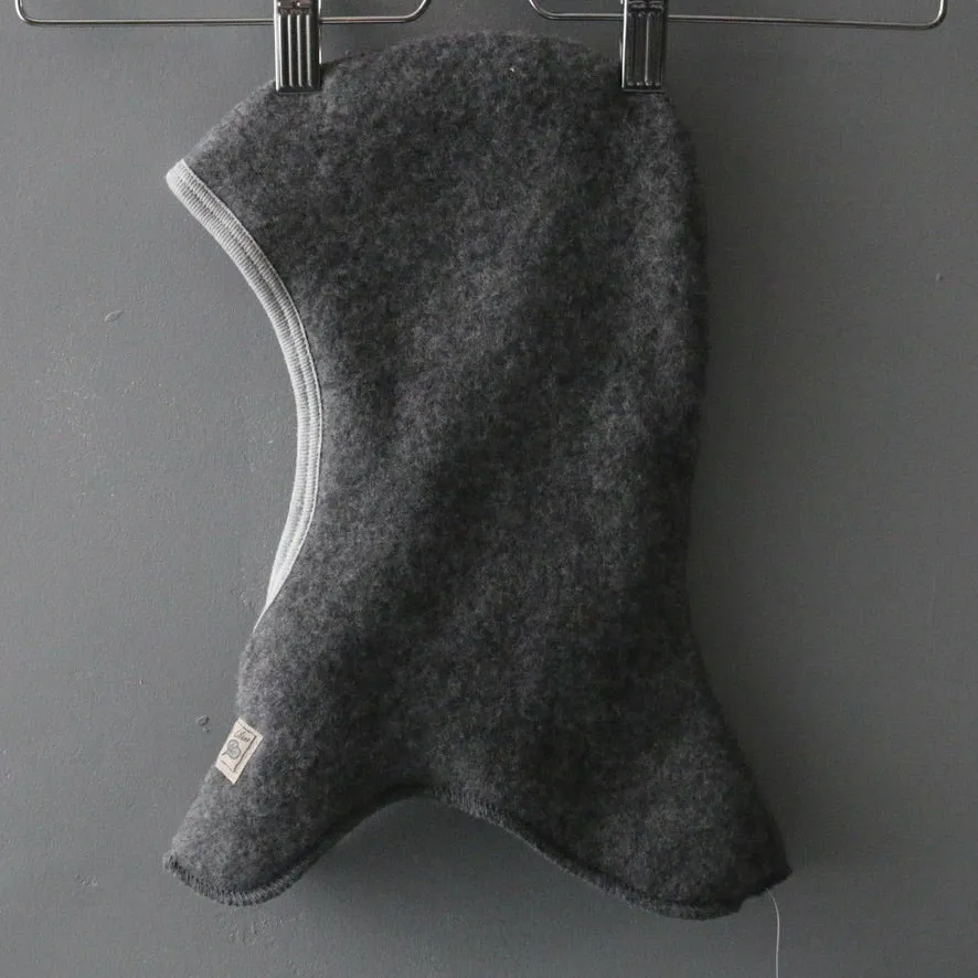Wool Fleece Balaclava - Slate - 9m-4y