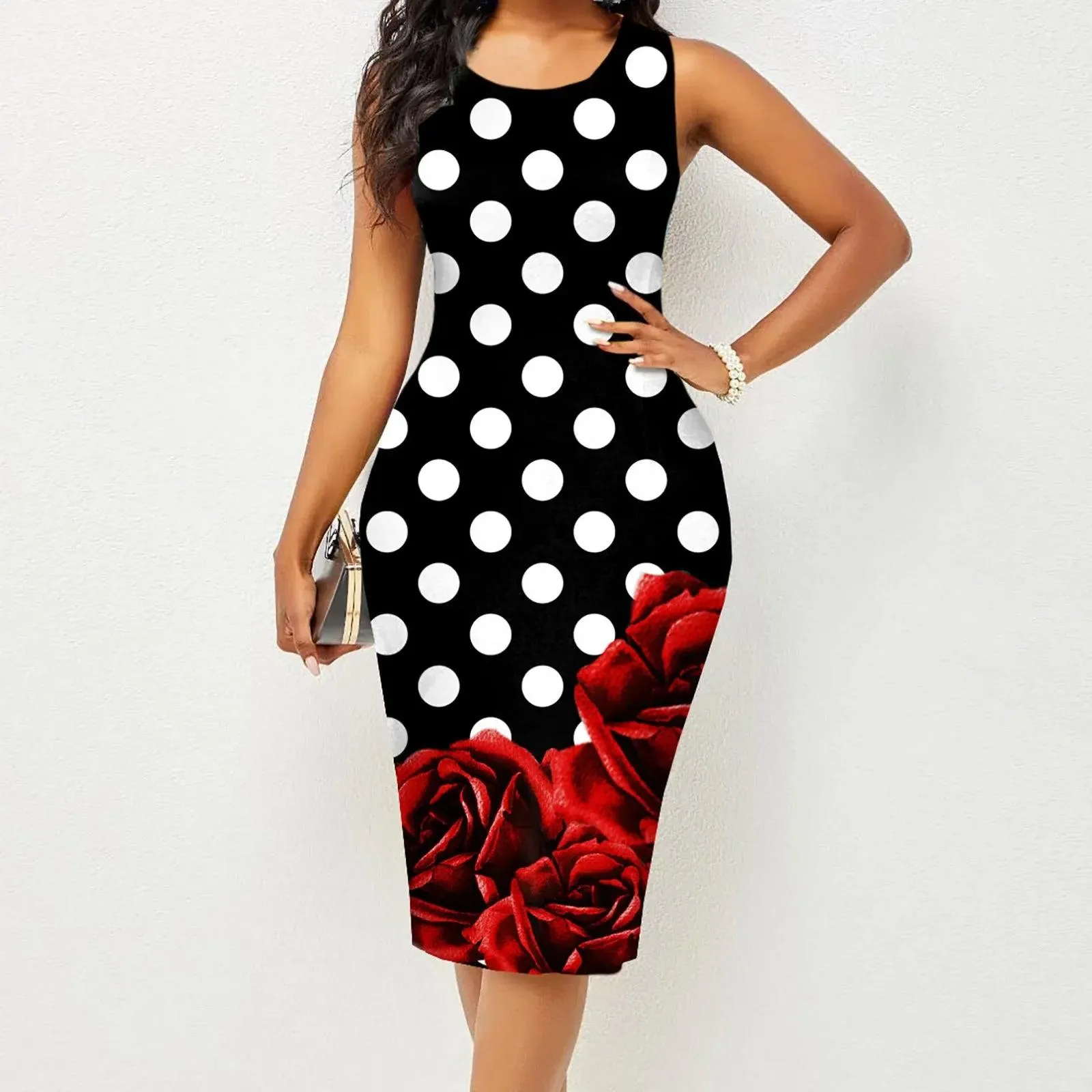 Wrapped Hip Print Dress: Chic Summer Fashion for Confident Women